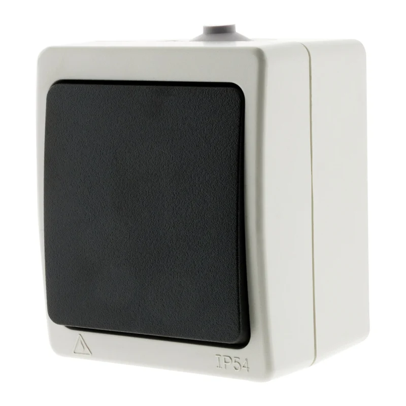 Interrupteur va et vient 10A IP54 - noir - Aquae - Zenitech
