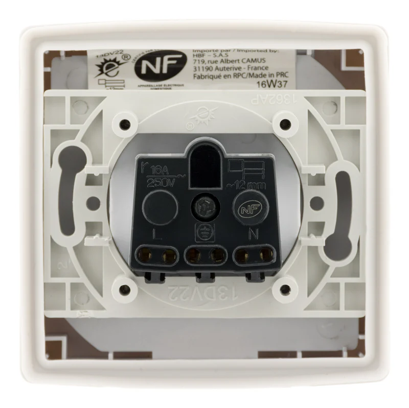 Interrupteur va-et-vient encastrable IP44 - Zenitech