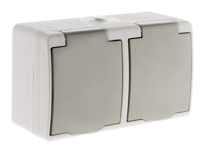Double prise 2P+T étanche IP54 - Zenitech