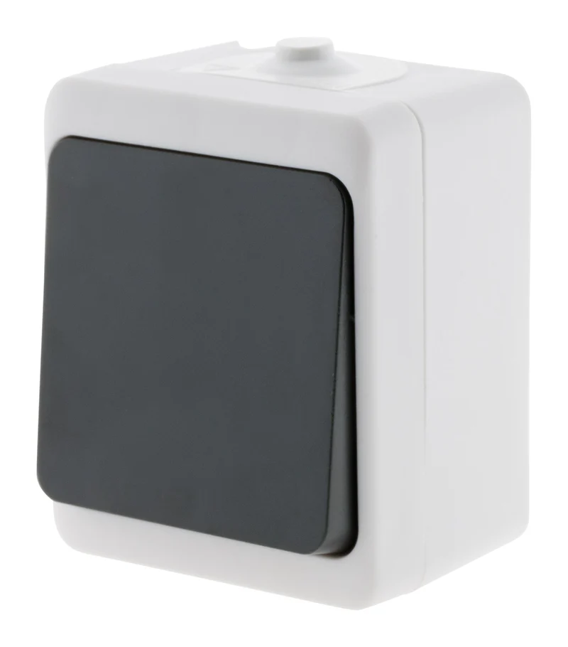 Interrupteur Va et Vient - IP54 - noir - Zenitech
