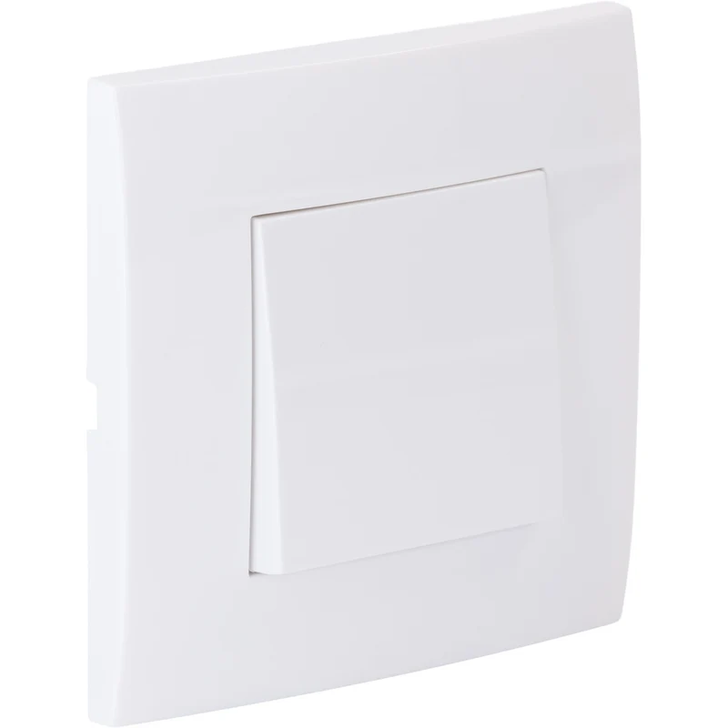Va et vient encastré + plaque de finition Kalya - Blanc - Zenitech