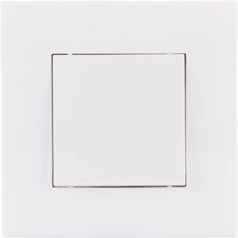 Va et vient encastré + plaque de finition Kalya - Blanc - Zenitech