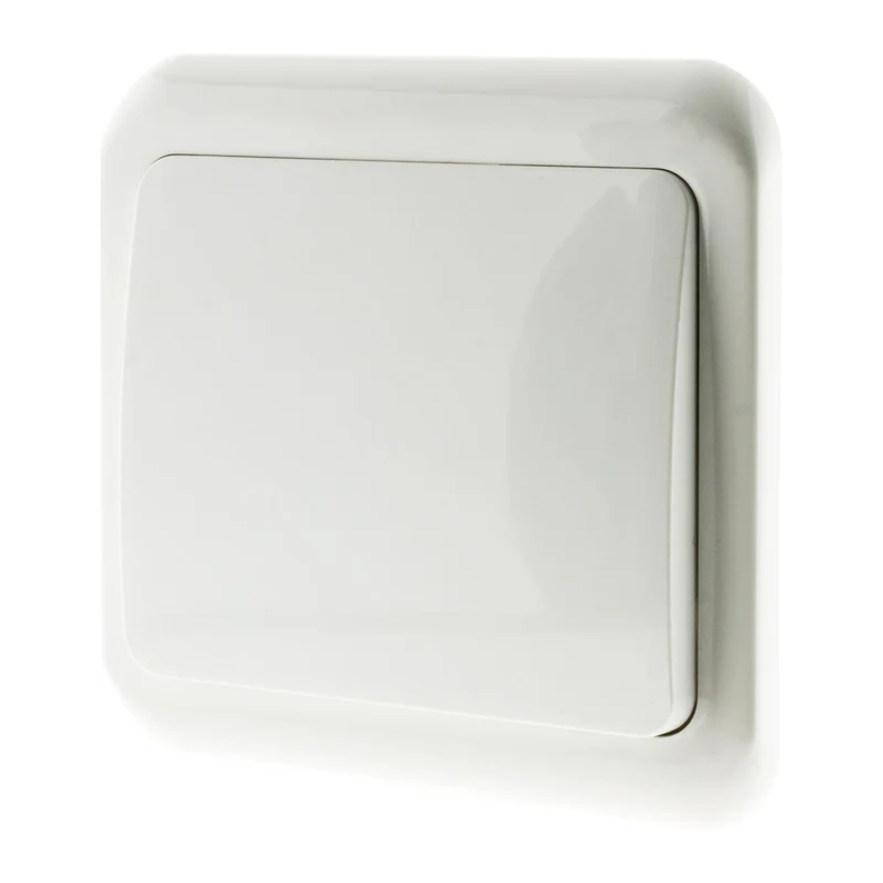 Interrupteur simple encastré Antaria - Blanc - Zenitech