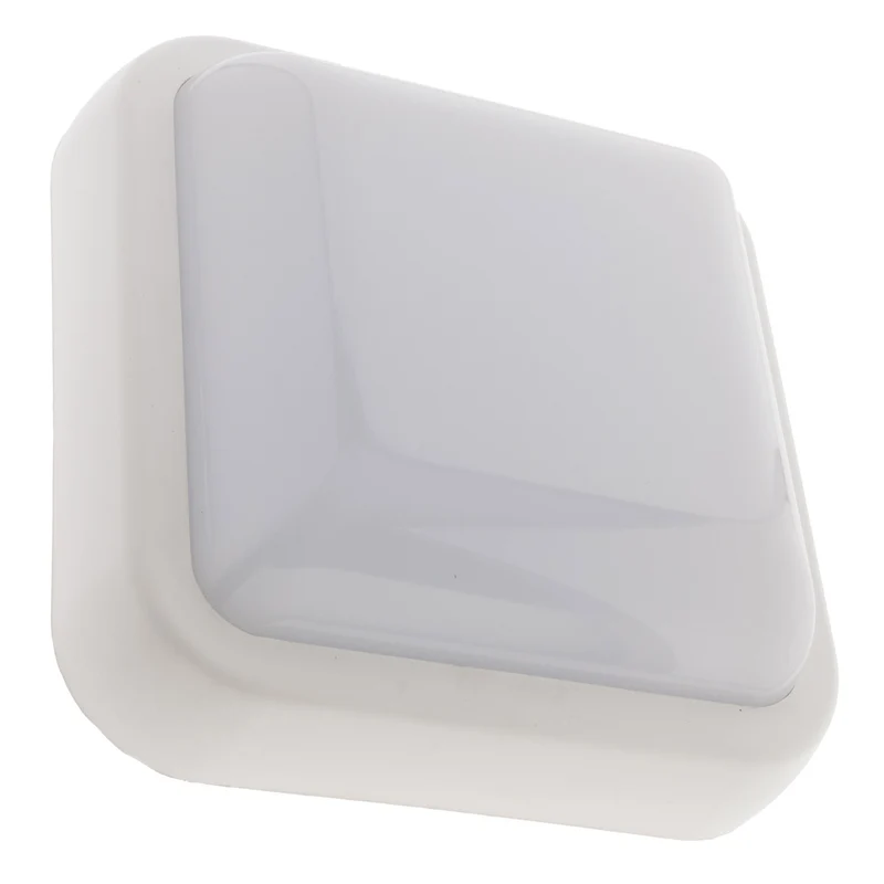 Hublot carré LED 15W 1050lm IP44 Blanc - Zenitech