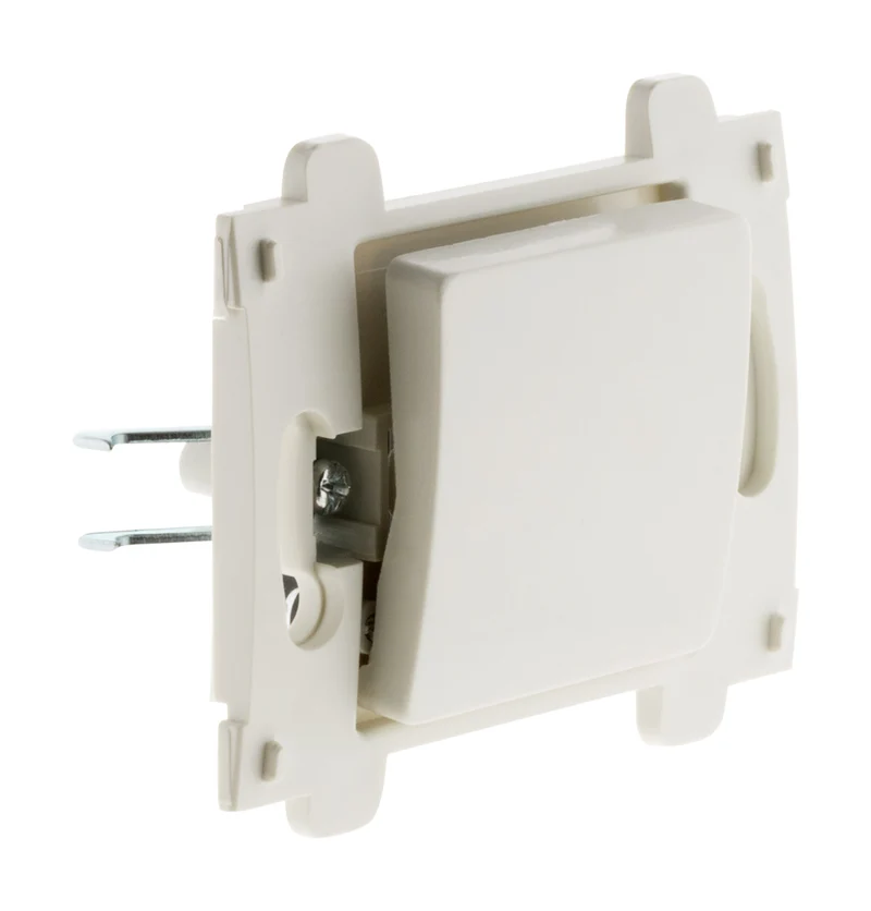 Bouton poussoir bornes auto composable - blanc - Venus - Zenitech