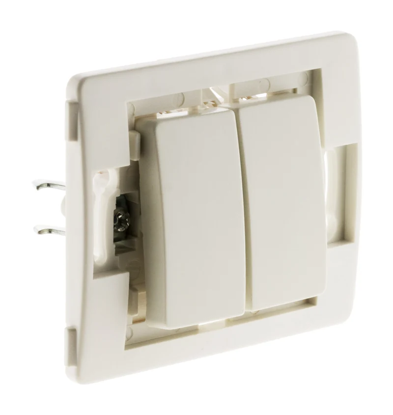 Double va et vient bornes auto composable - blanc - Venus - Zenitech