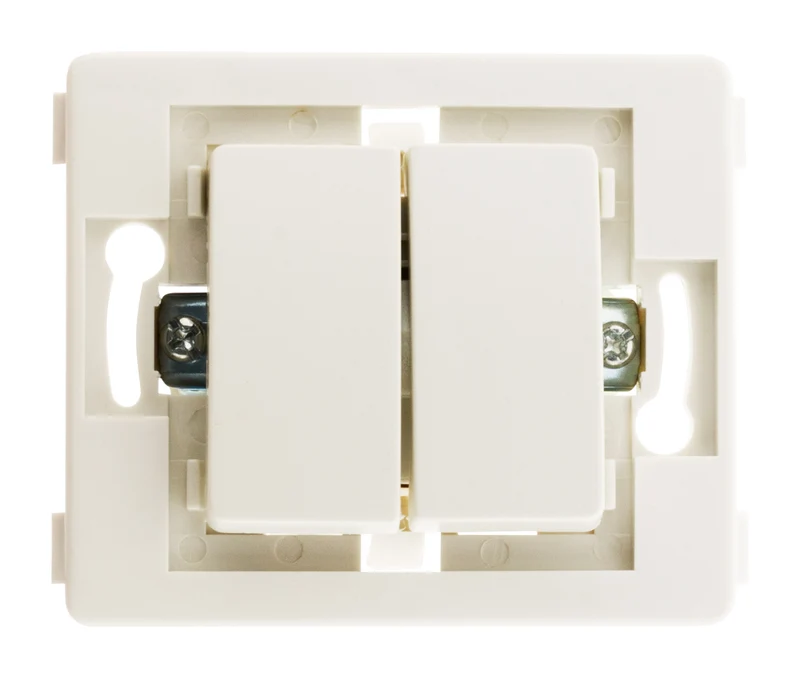 Double va et vient bornes auto composable - blanc - Venus - Zenitech