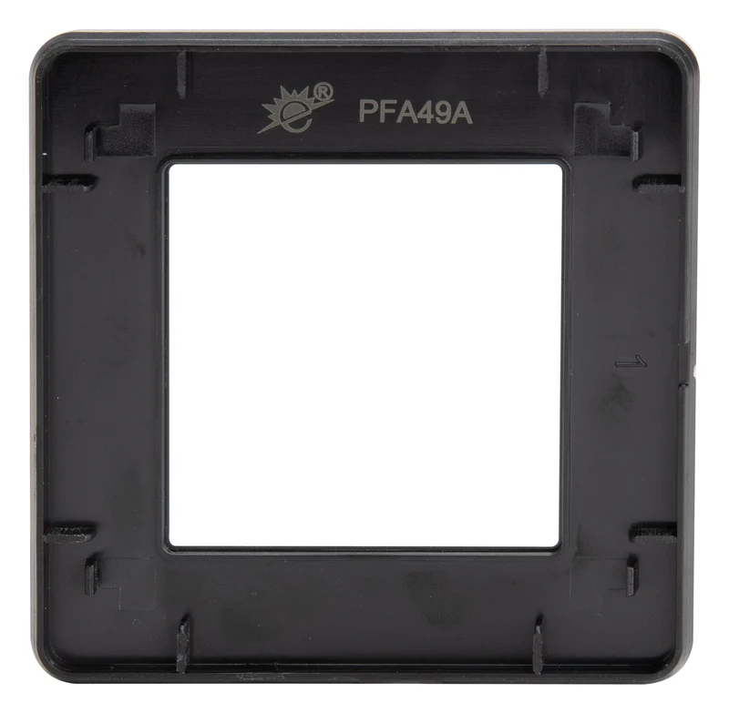 Plaque de finition simple - métal Noir - Kouro - Zenitech