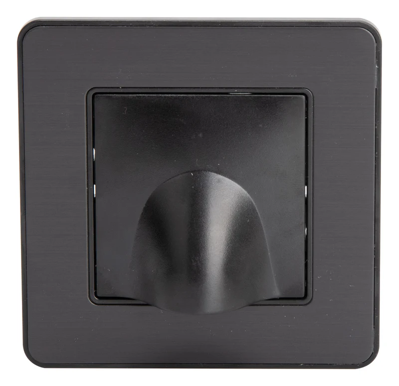 Plaque sortie de Câble 16A complète - métal Noir brossé - Kouro - Zenitech