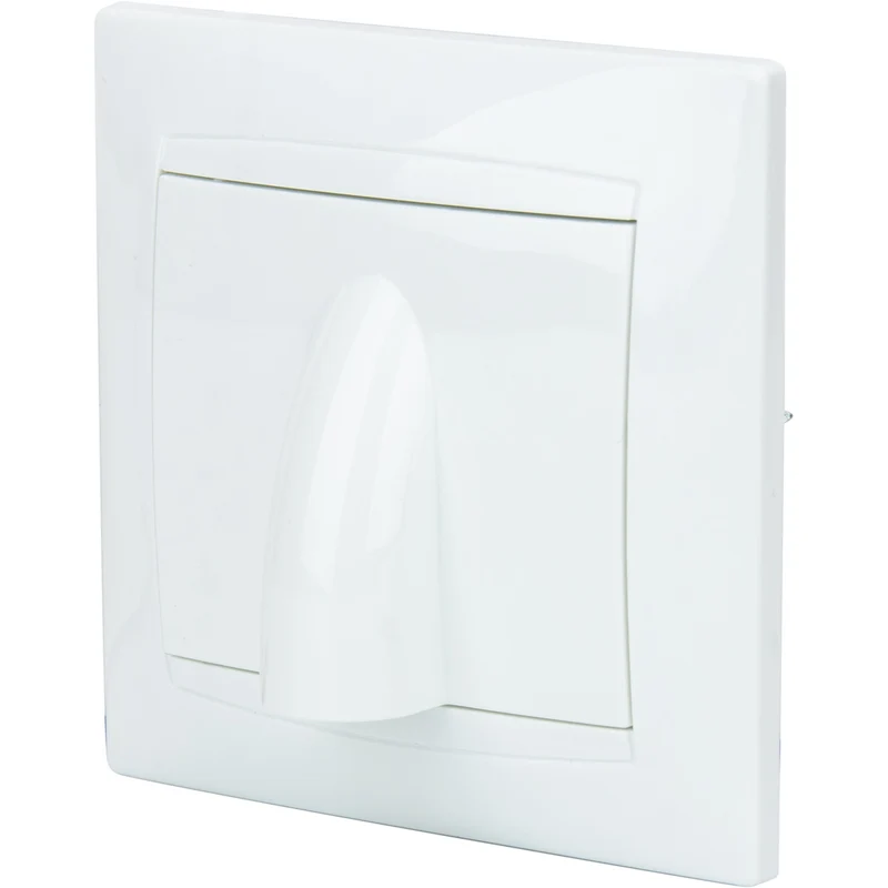 Cache pour sortie de câble Ø5/12mm Zyna - Blanc - Zenitech