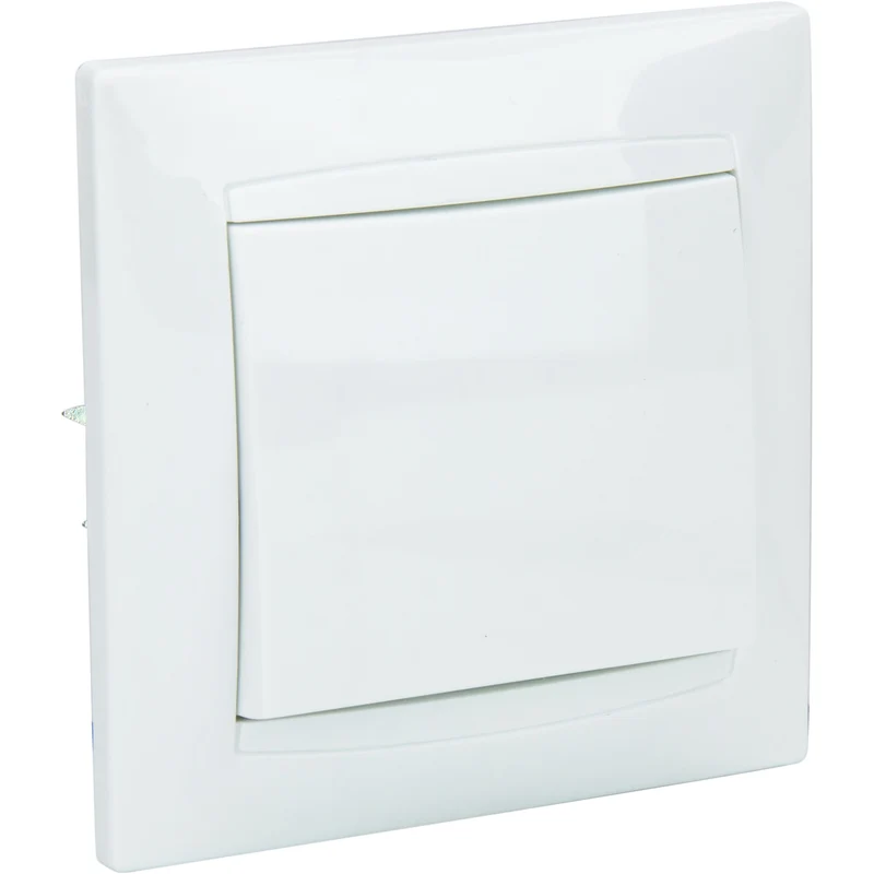 Bouton poussoir encastré Zyna - Blanc - Zenitech