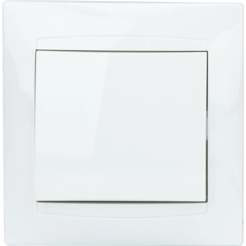 Bouton poussoir encastré Zyna - Blanc - Zenitech