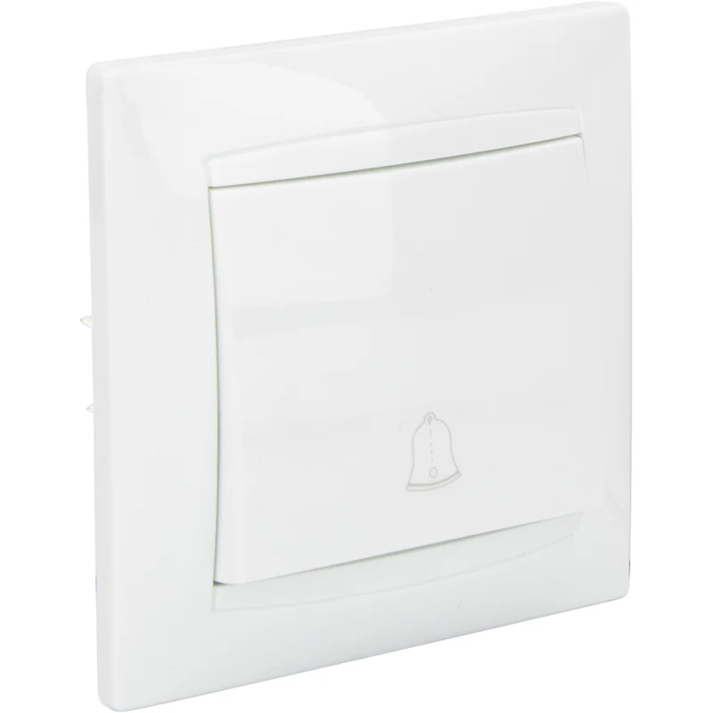 Bouton sonnette encastré Zyna - Blanc - Zenitech