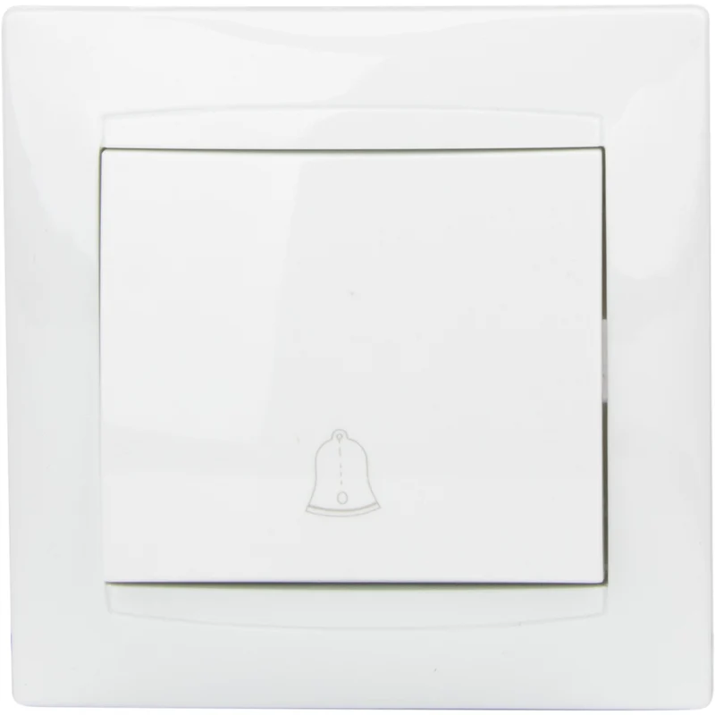 Bouton sonnette encastré Zyna - Blanc - Zenitech