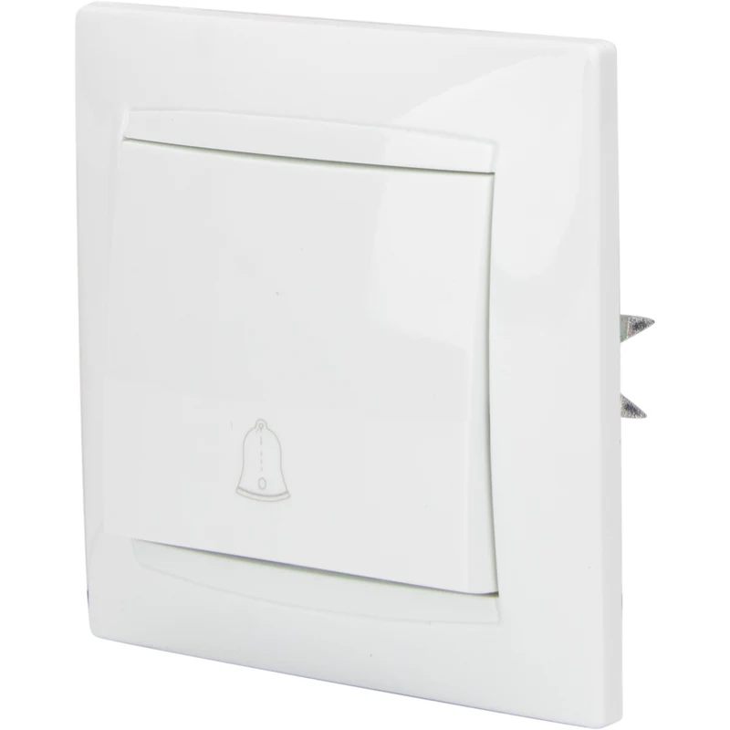 Bouton sonnette encastré Zyna - Blanc - Zenitech