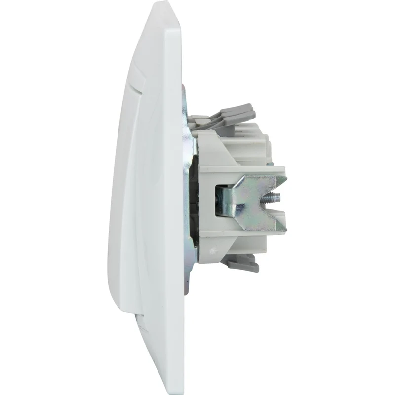 Bouton sonnette encastré Zyna - Blanc - Zenitech