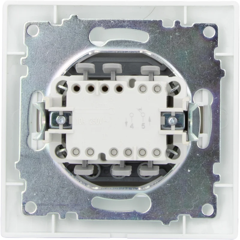 Bouton sonnette encastré Zyna - Blanc - Zenitech