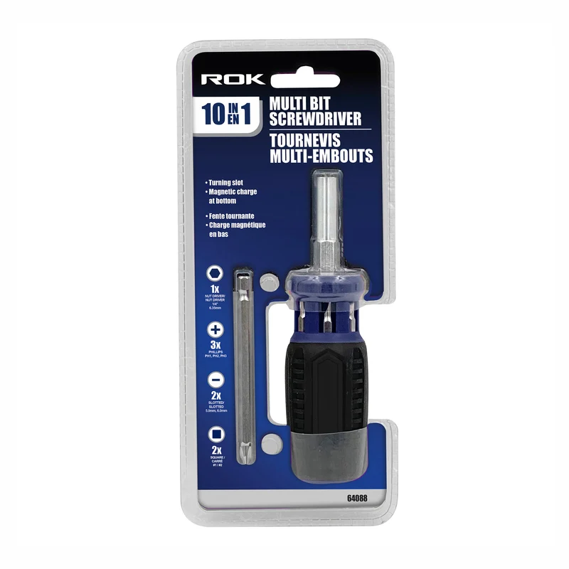 Tournevis multi-embouts, 10 en 1