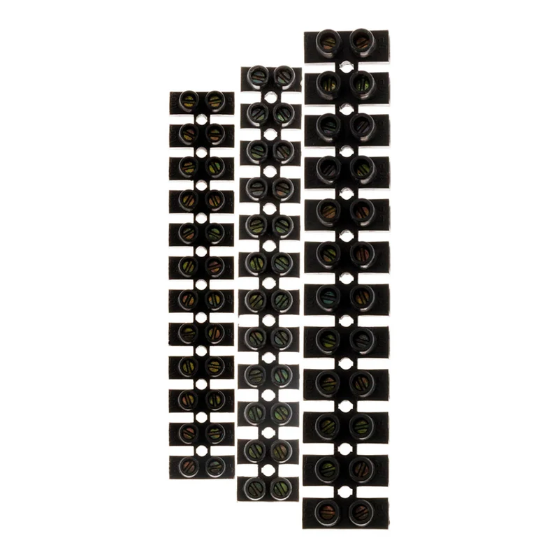 Lot 5 barrettes 3x6mm² + 2x10mm² - Noir - Zenitech