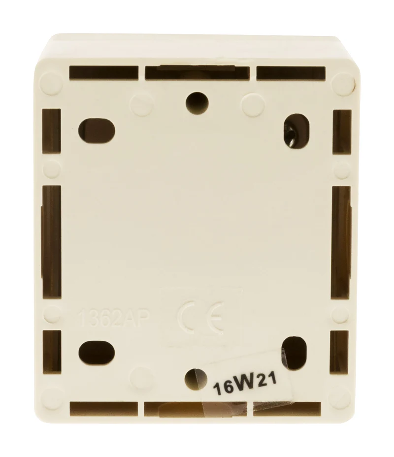 Bouton poussoir 10A saillie - blanc - Beijing - Zenitech