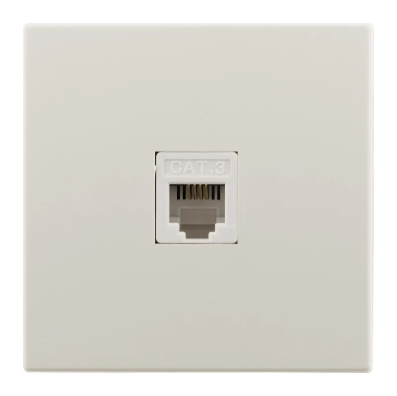 Prise RJ11 en saillie IP20 - Blanc - Zenitech