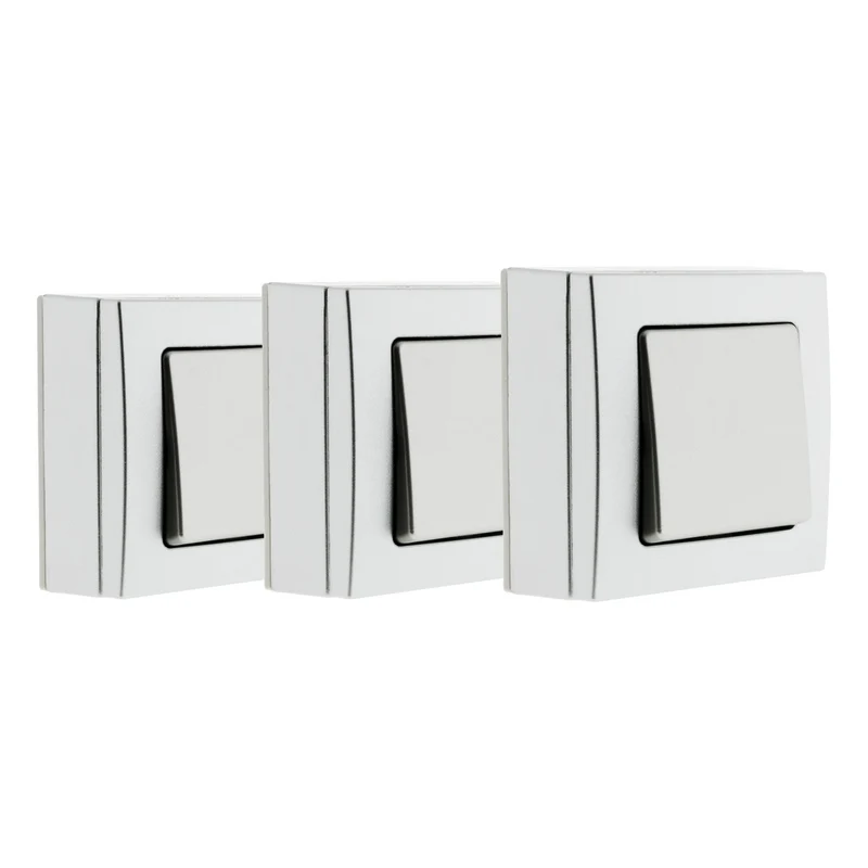Lot de 3 interrupteurs en saillie Bel Vue - Zenitech