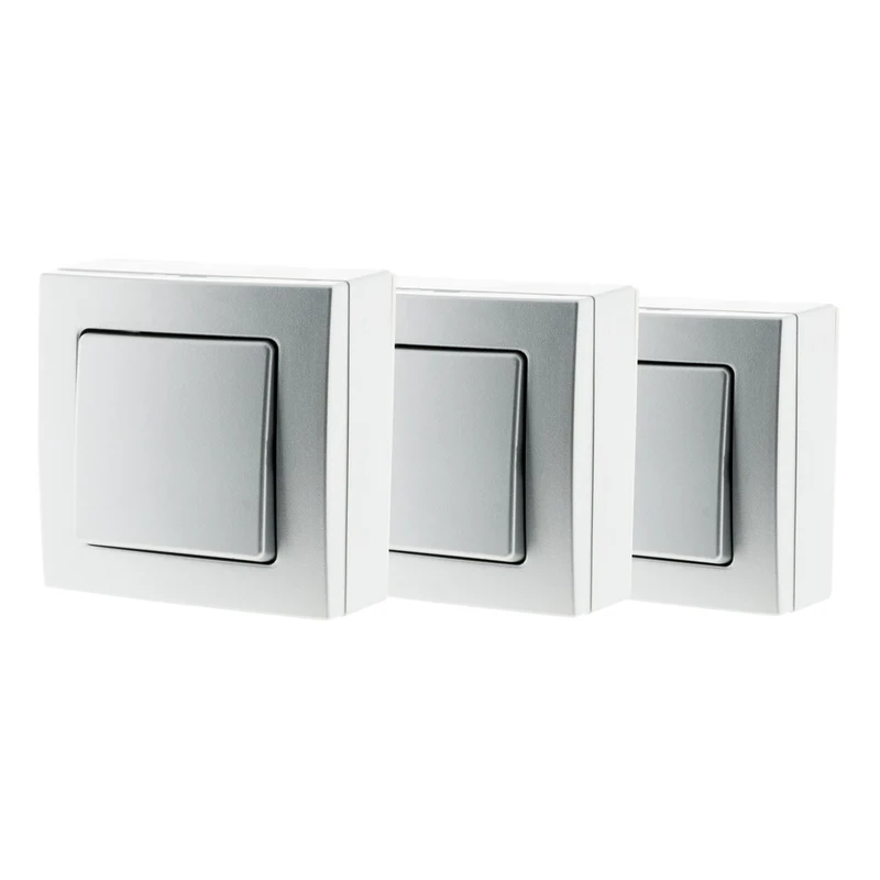 Lot de 3 interrupteurs en saillie Bel Vue - Zenitech