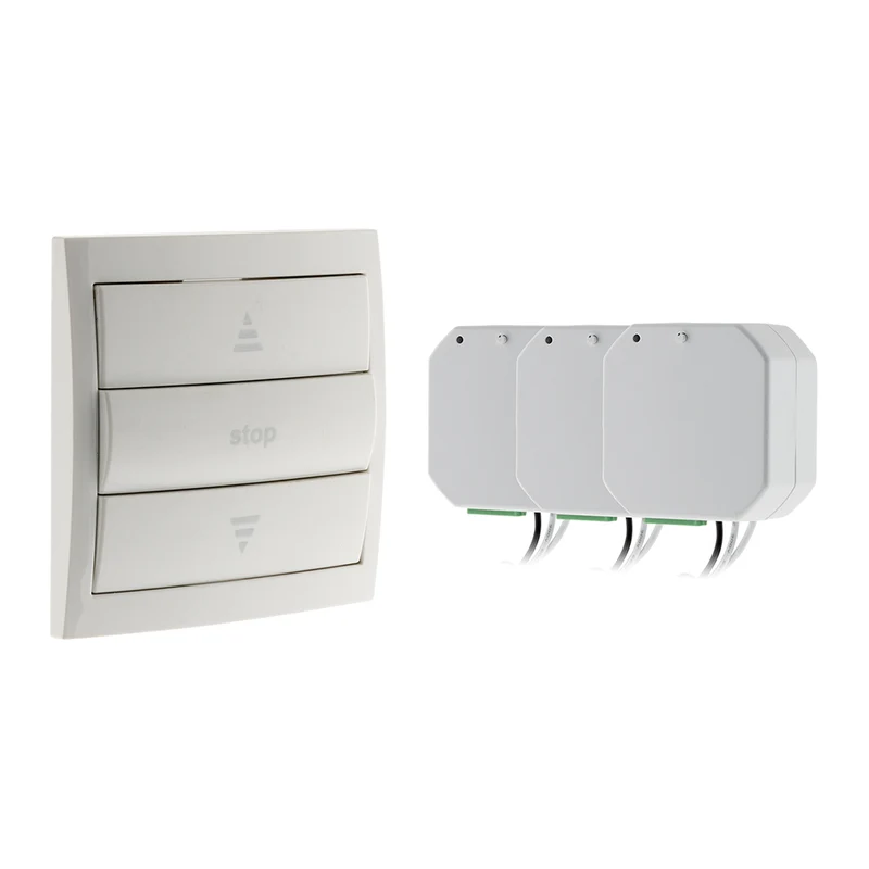 Pack volets roulants RF avec interrupteur sans fil - Otio