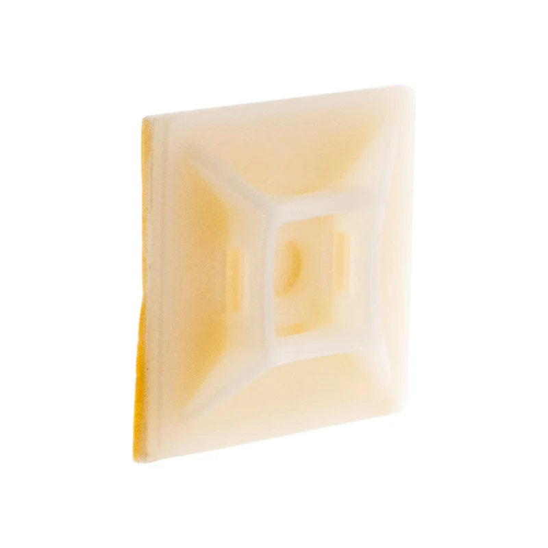 Lot de 10 embases adhésives colliers de câblage - Zenitech