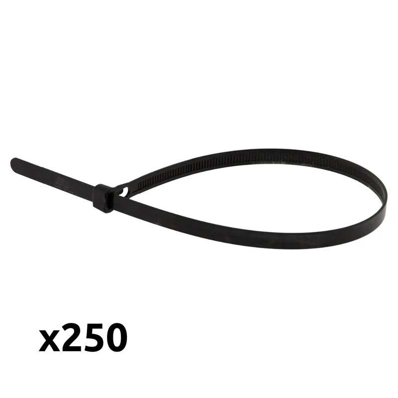 Lot de 250 colliers de câblage mixtes - Zenitech