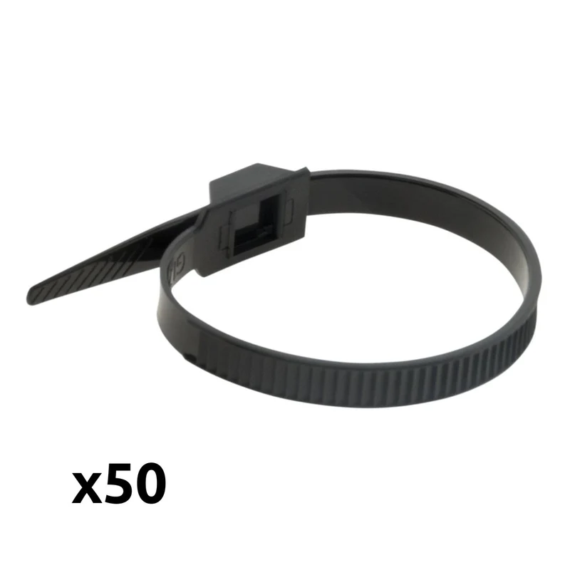 Lot 50 colliers de câblage - Noirs et Blancs - Zenitech