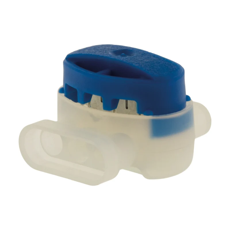 5 connecteurs étanches 3 entrées fils rigides 0,5 / 1,5 mm² - Bleu - Blm