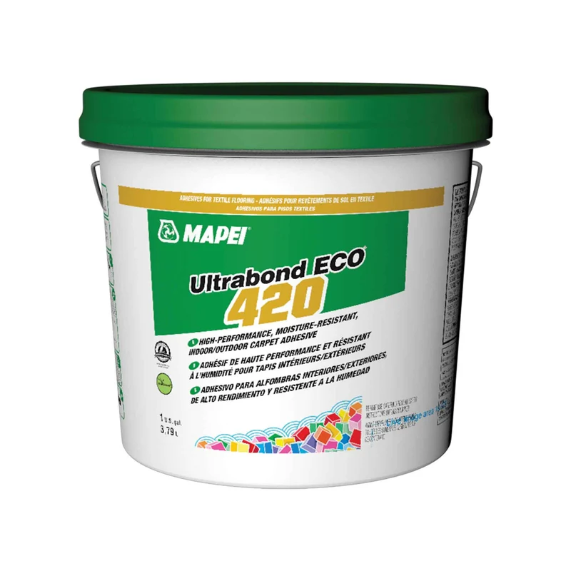 Adhésif de haute performance et résistant à l’humidité pour tapis intérieurs / extérieurs Ultrabond Eco 420, 3,79 L