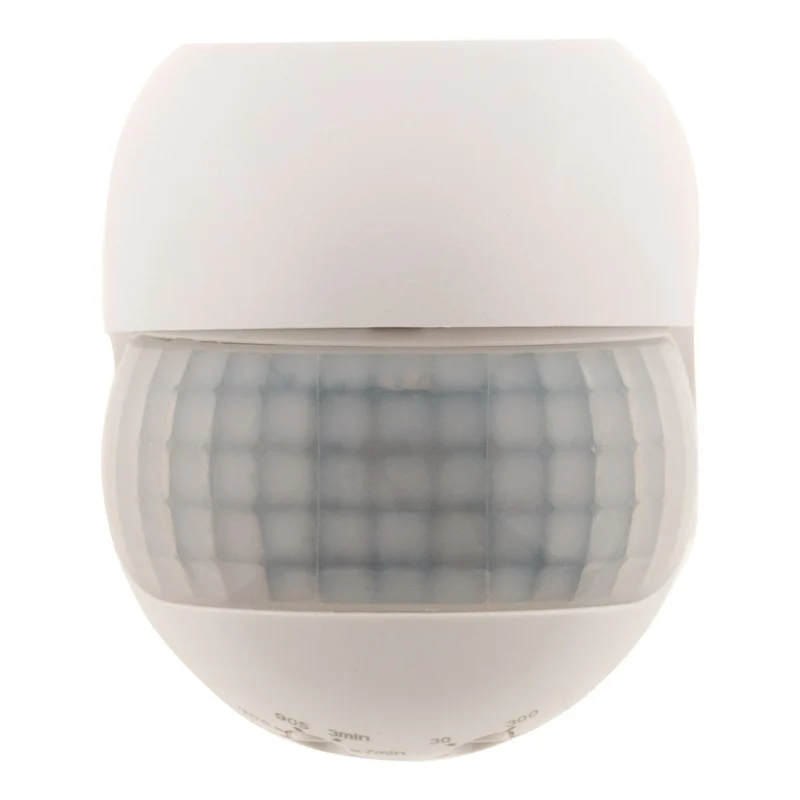 Détecteur de mouvement orientable et compact int/ext IP44 - Blanc - Zenitech