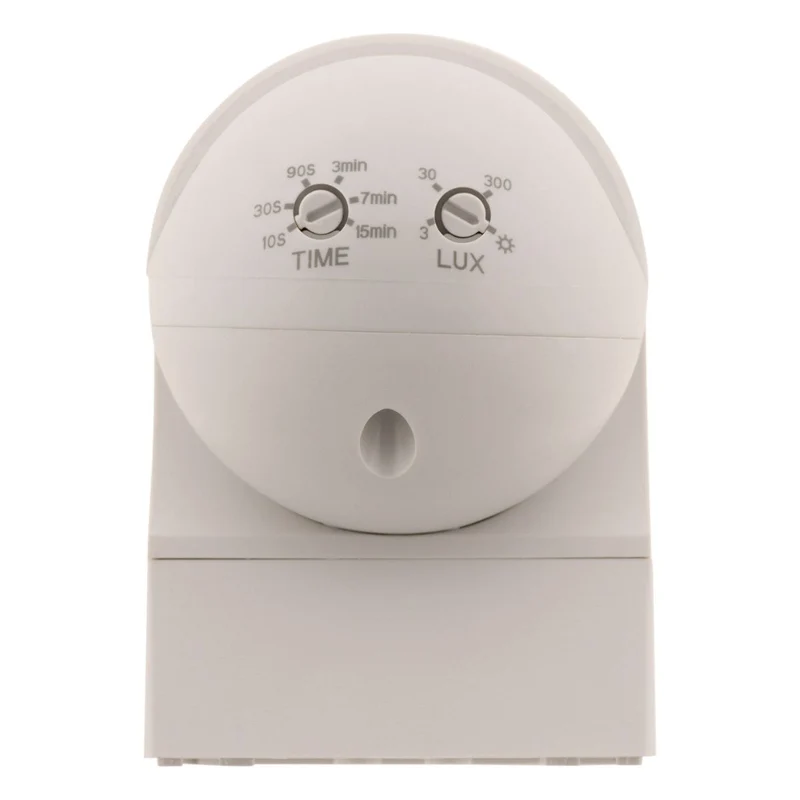 Détecteur de mouvement orientable et compact int/ext IP44 - Blanc - Zenitech