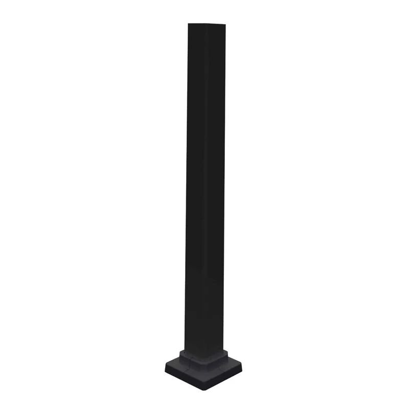 Poteau de descente d'escalier Duo, 2'' x 2'' x 44-1/4'' (noir)