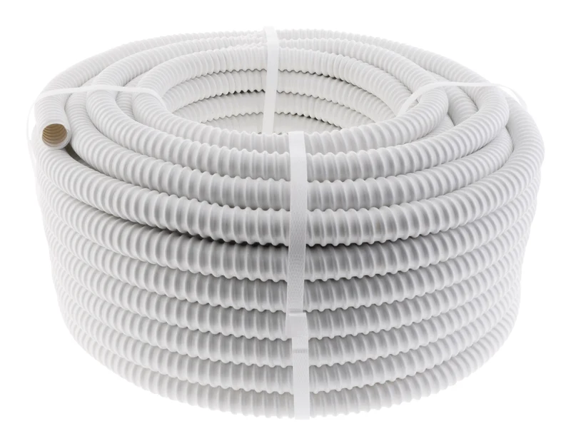 Tuyau évacuation condensats universel goulotte clim Ø16mm 30m - Blanc - Zenitech