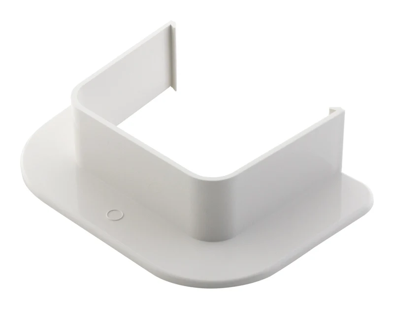 Sortie de mur pour goulotte clim - 80x60mm - Blanc RAL 9001 - Zenitech