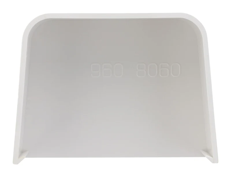 Bouchon linéaire goulotte/climatiseur 80x60mm - Blanc Ral 9001 - Zenitech
