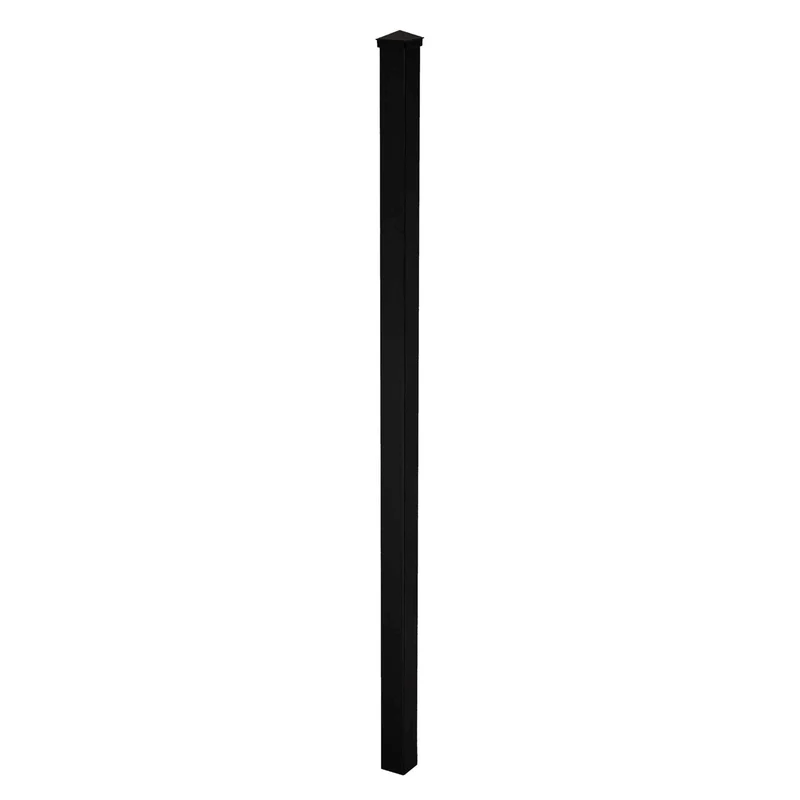 Poteau pour une clôture de 4'' de hauteur, 52'' (noir)