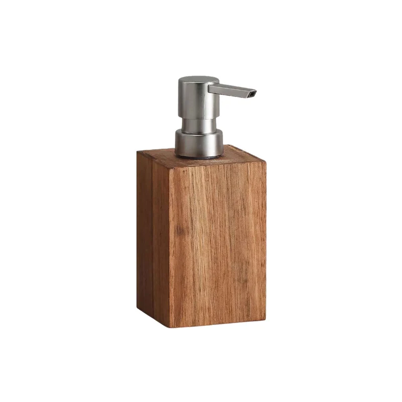 Distributeur de savon en bois d'acacia
