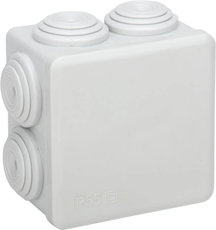 Boîte de dérivation IP55 60x60x40mm - Blanc - Zenitech