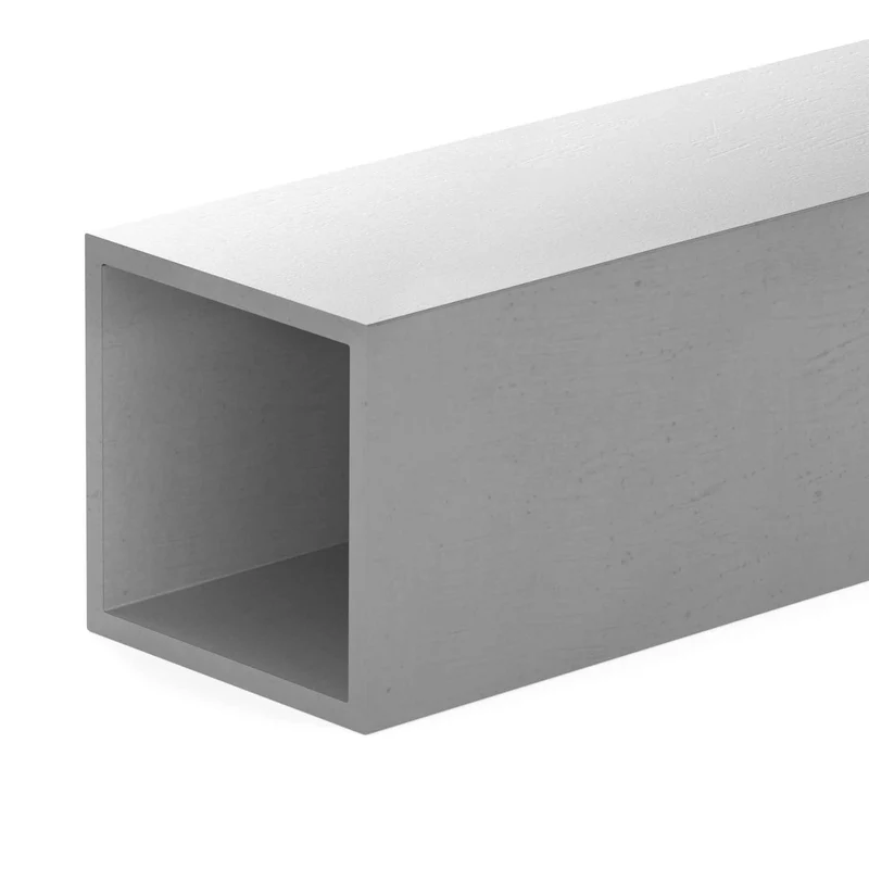 Tube carré en aluminium, 3/4'' x 36''