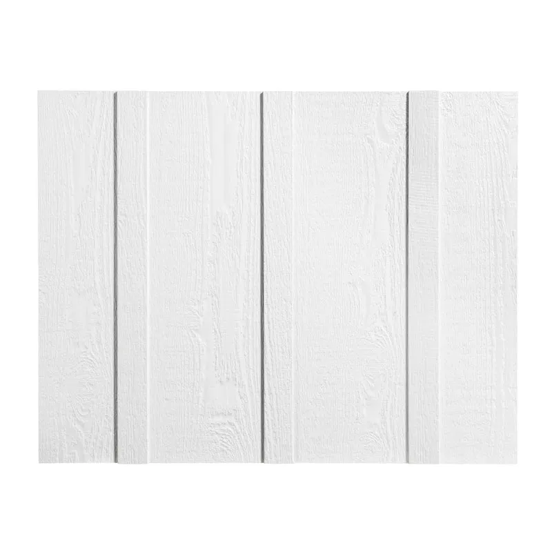 Planche de revêtement avec latte de 3/8" x 12" x 144", blanc (4 unités)