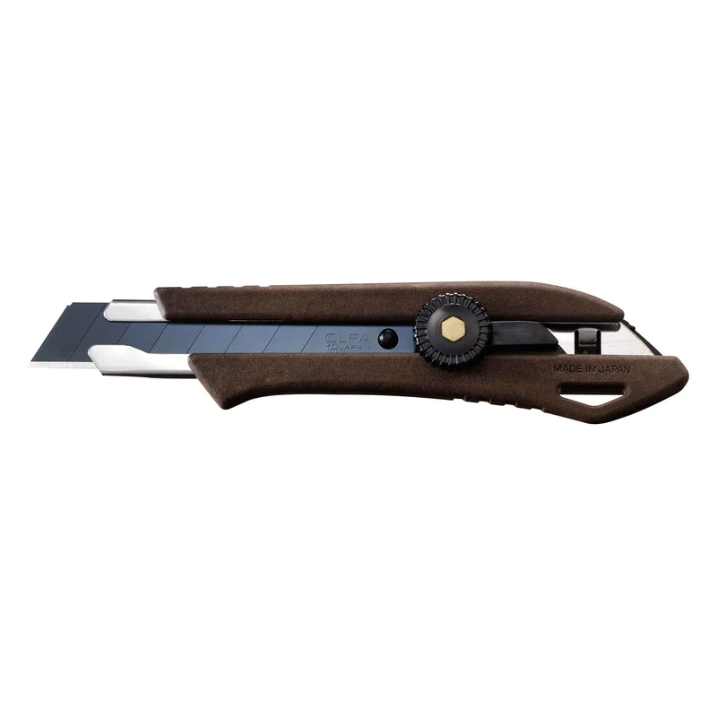 Couteau utilitaire à lame sécable avec manche en bois composite, 18 mm