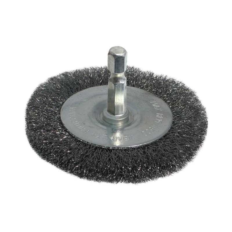 Brosse métallique circulaire, 3'' (rugueux)