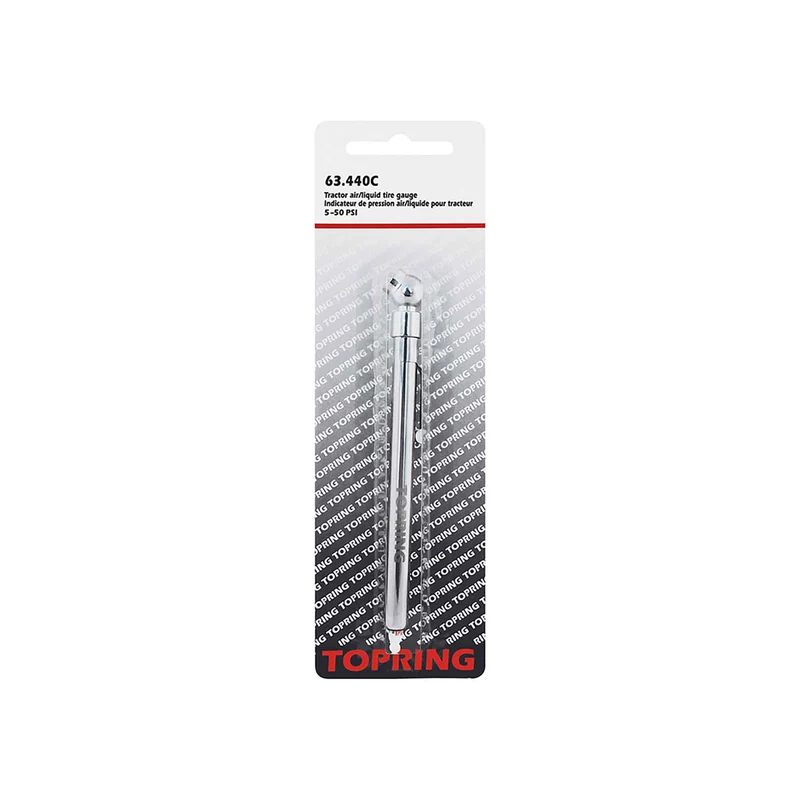 Jauge de pression style crayon pour tracteur, 5 à 50 PSI
