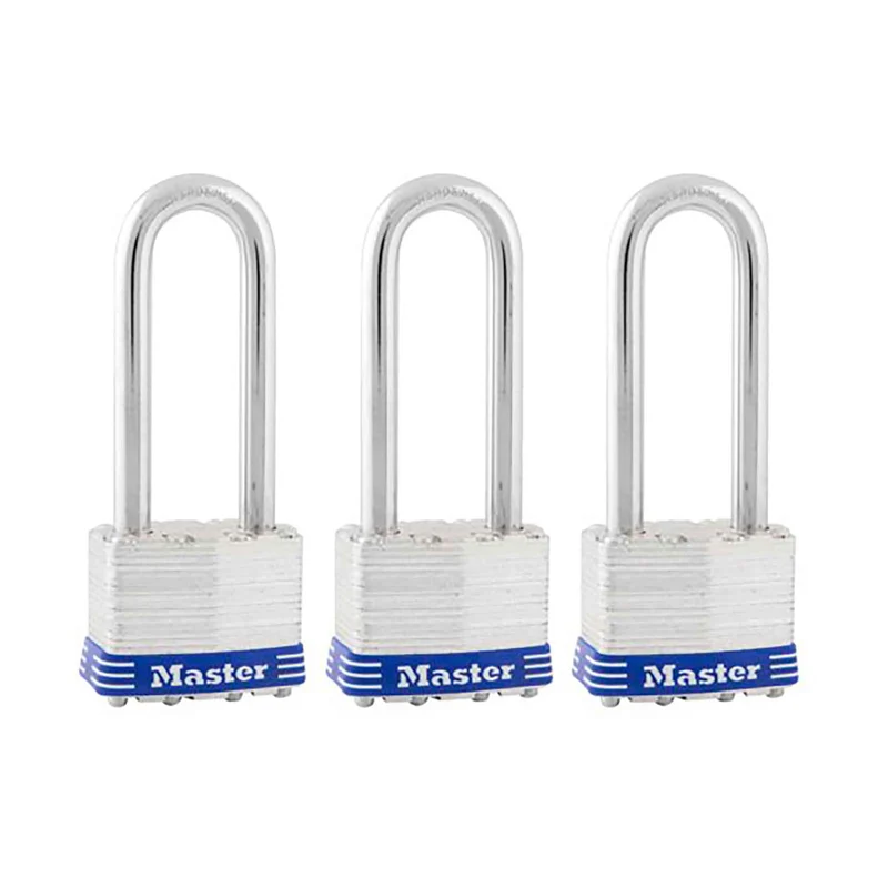 Cadenas laminé de 1-3/4" avec arceau de 2-1/2", 3 unités