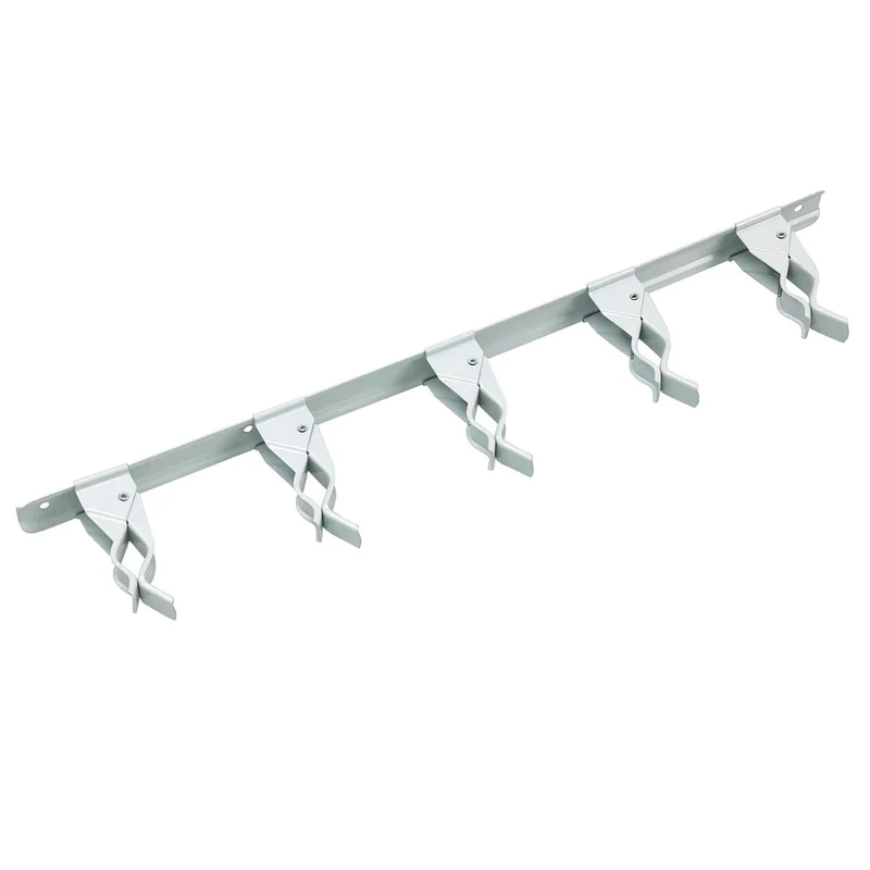 Barre de rangement avec 5 pinces à ressort