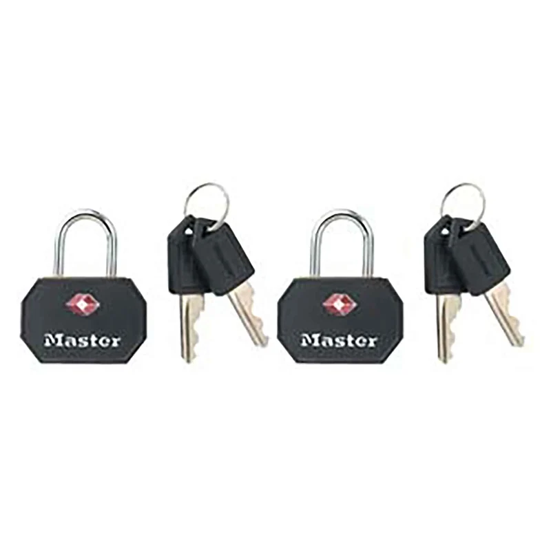 Cadenas à bagages en métal massif de 1-1/4" de large accepté par la TSA, 2 unités